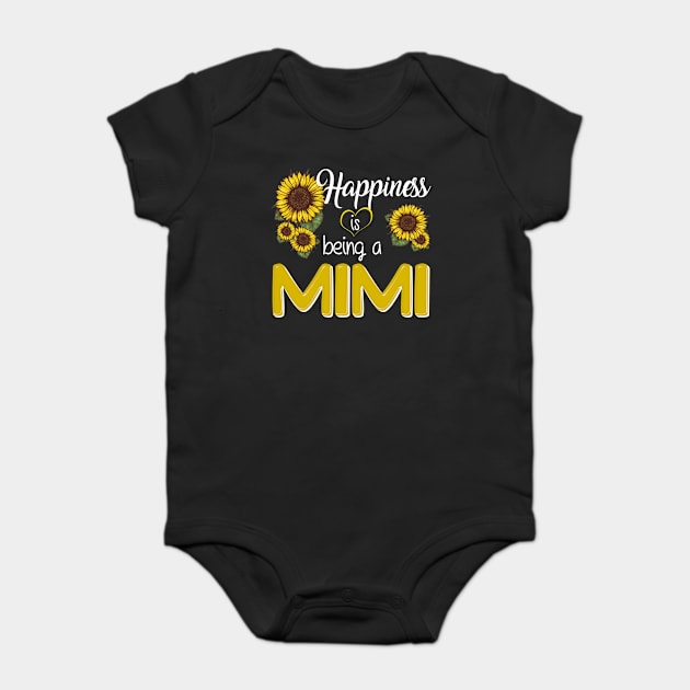 Happiness Is Being A Mimi Baby Bodysuit by Komlin